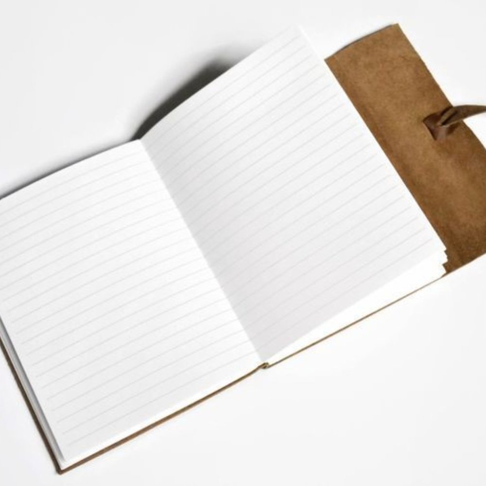 Handmade Genuine Leather Journal - Mulberry - Picture 3 of 3